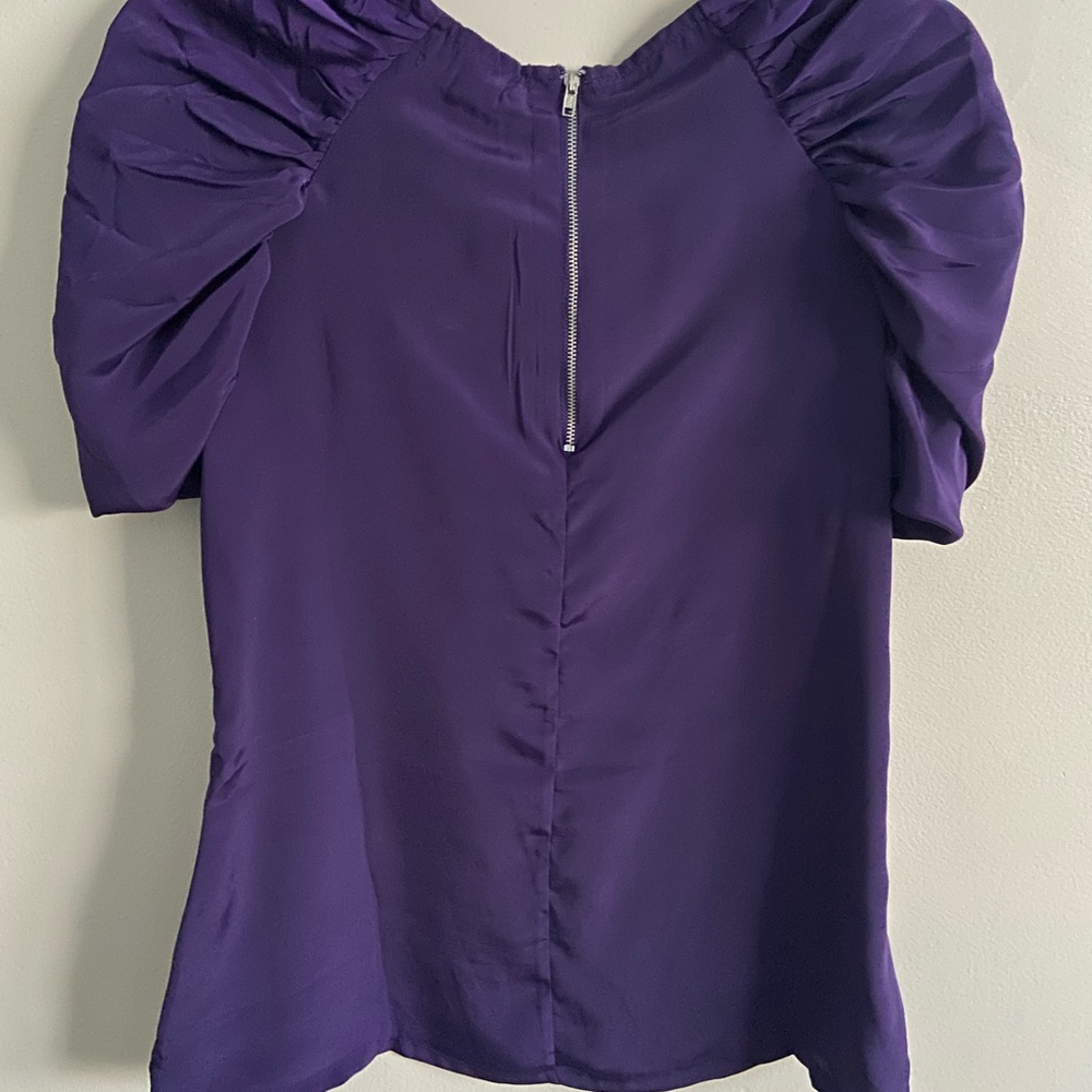 Plum ASOS Ruffle Sleeve Blouse - Picture 4 of 4